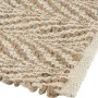Jute-Baumwoll Teppich Ancient Secrets Natur, 120x180 cm, Detailansicht.