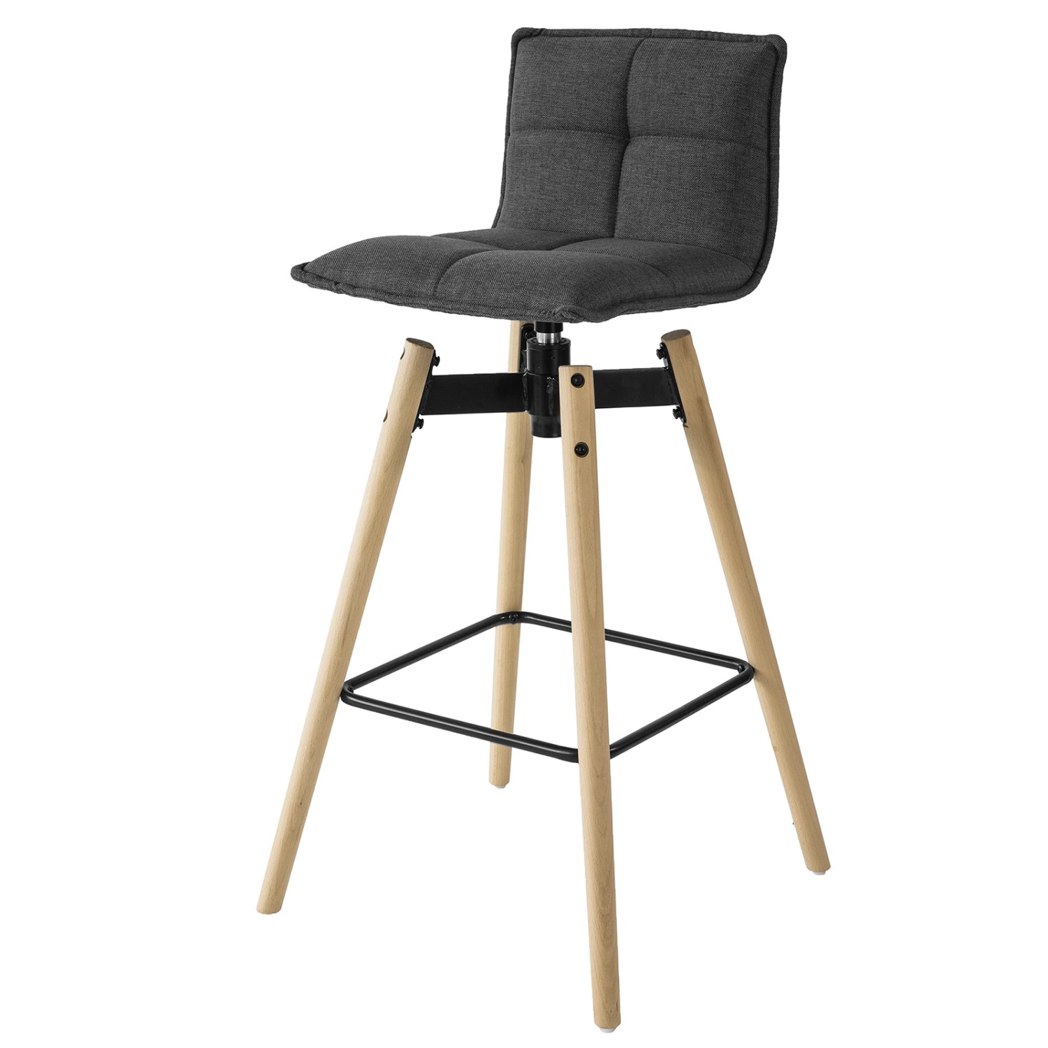 SoBuy Barhocker Drehbar Tresenhocker Drehstuhl mit Rücklehne Sitzhöhe 75cm günstig online kaufen