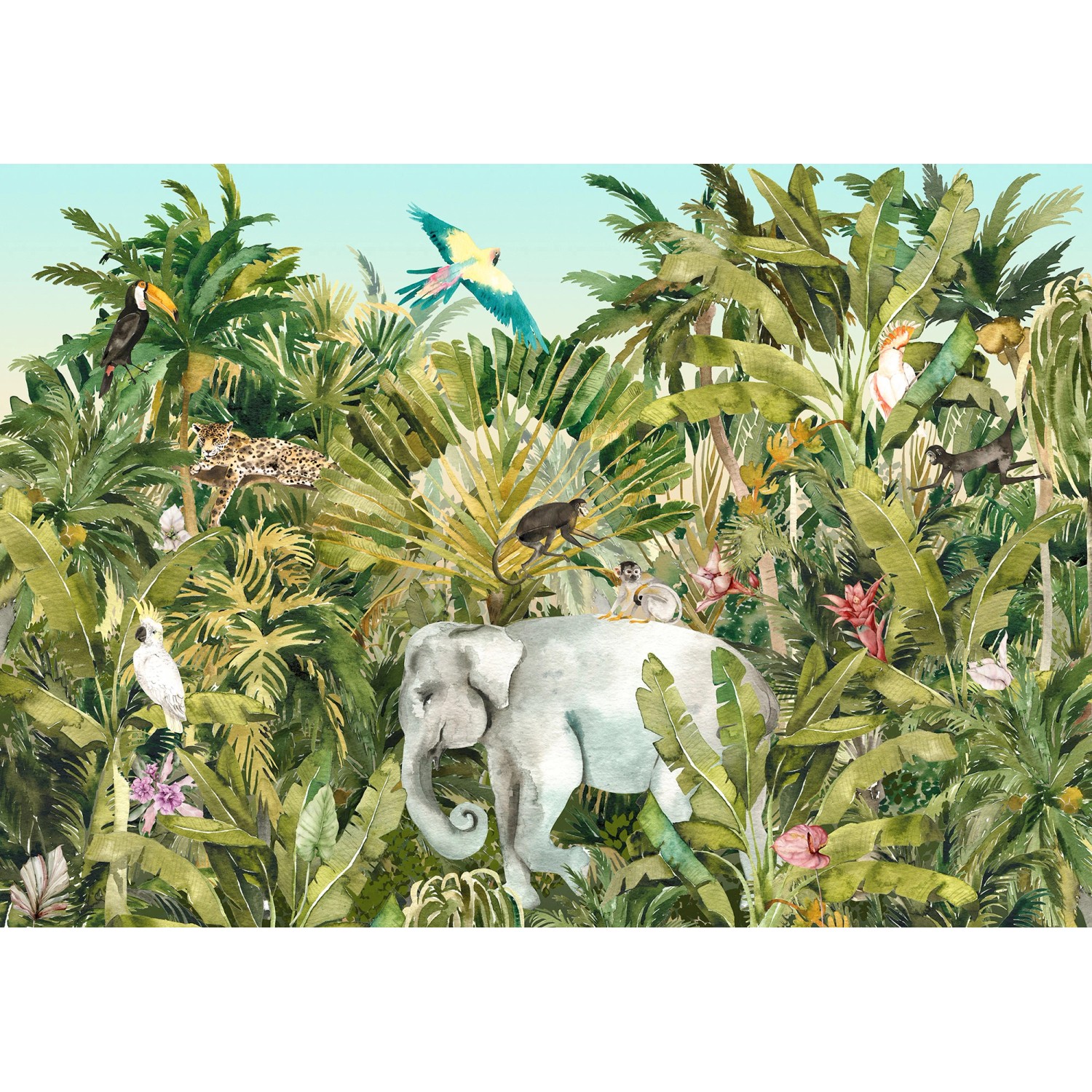 Komar Vliestapete »Jungle Expedition«, 400x280 cm (Breite x Höhe) günstig online kaufen