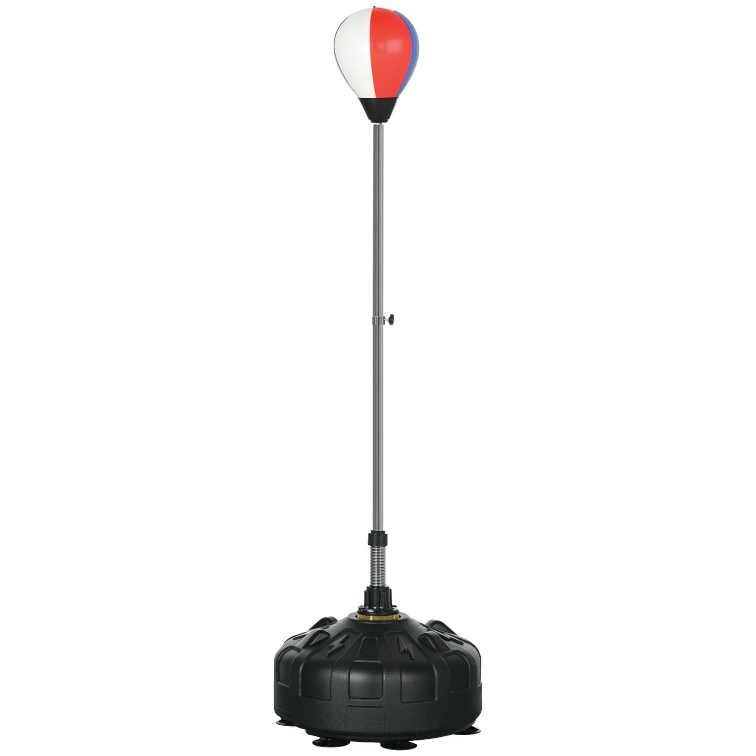 SPORTNOW Punchingball Stahl Kunstleder Rot Schwarz Ø48 x 147-165H cm