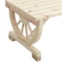 vidaXL 3-tlg. Garten-Essgruppe aus Tannenholz im Wagenrad-Design. Gartenmöbel-Set für Terrasse und Garten.