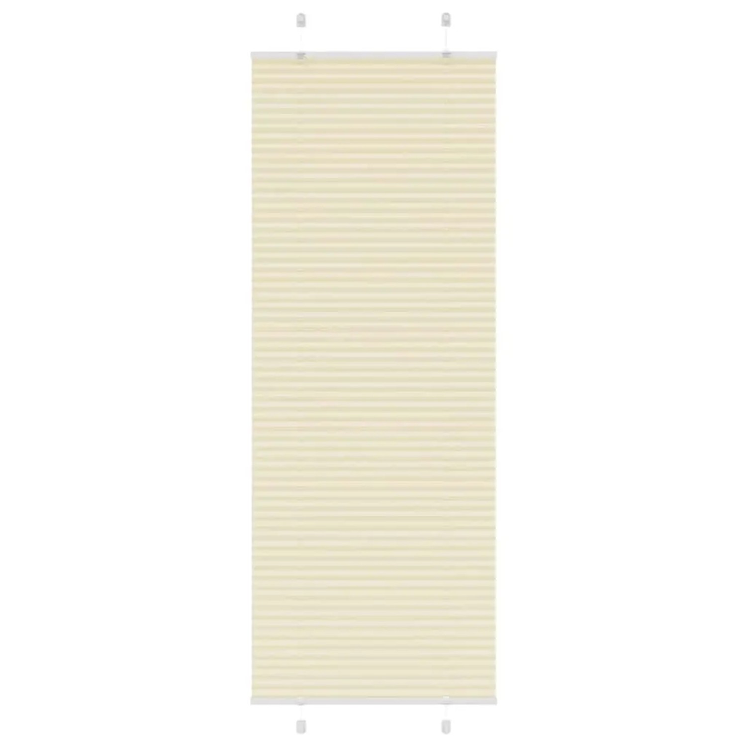 vidaXL Plissee Creme 80x200 cm Stoffbreite 79,4 cm Polyester 4015309 günstig online kaufen