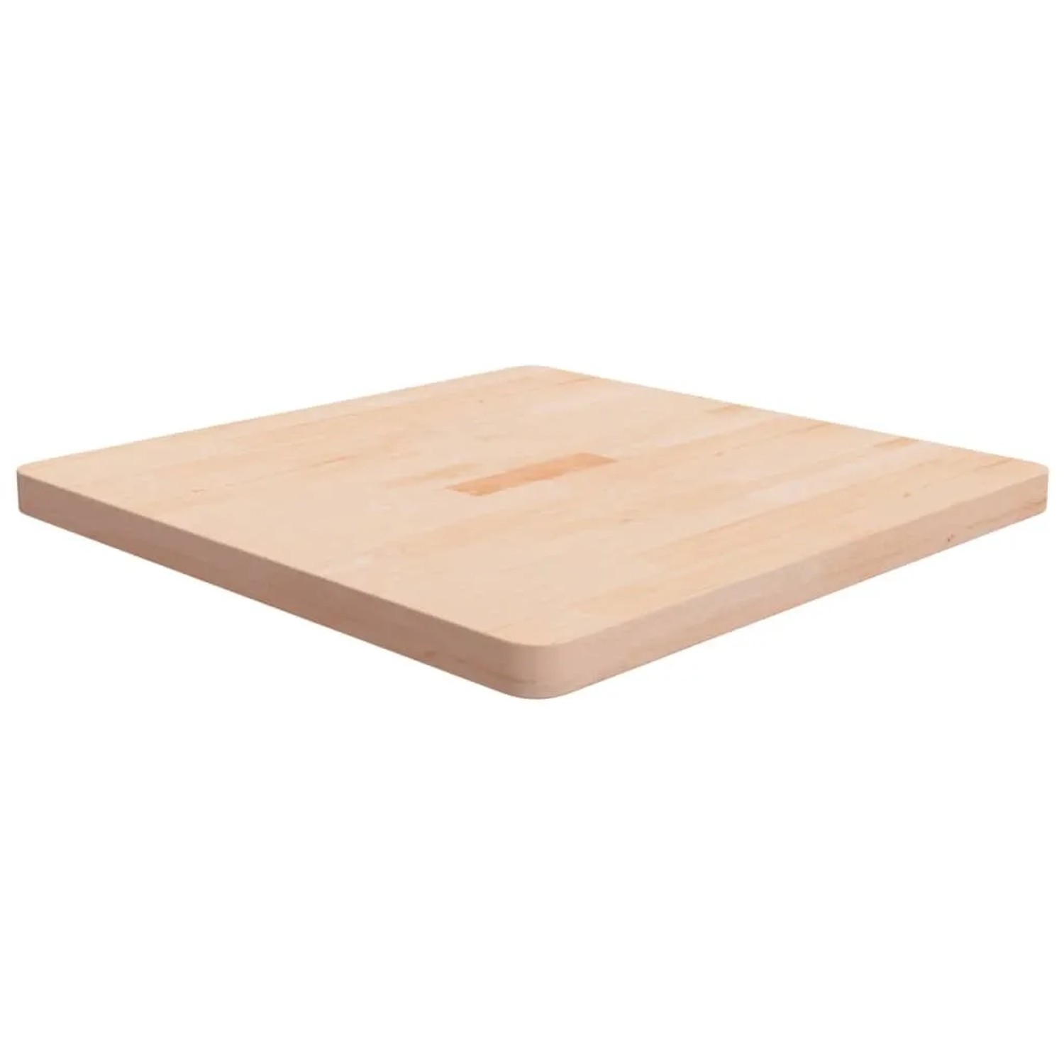 vidaXL Tischplatte Quadratisch 70x70x4 cm Eichenholz Unbehandelt 342945