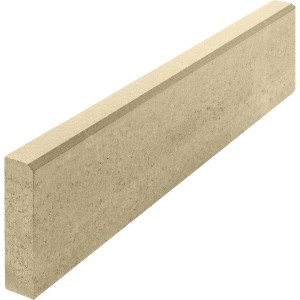 Randstein Vero Pastellbeige, 100x25x6 cm, für Einfassungen und Beetbegrenzungen im Garten.