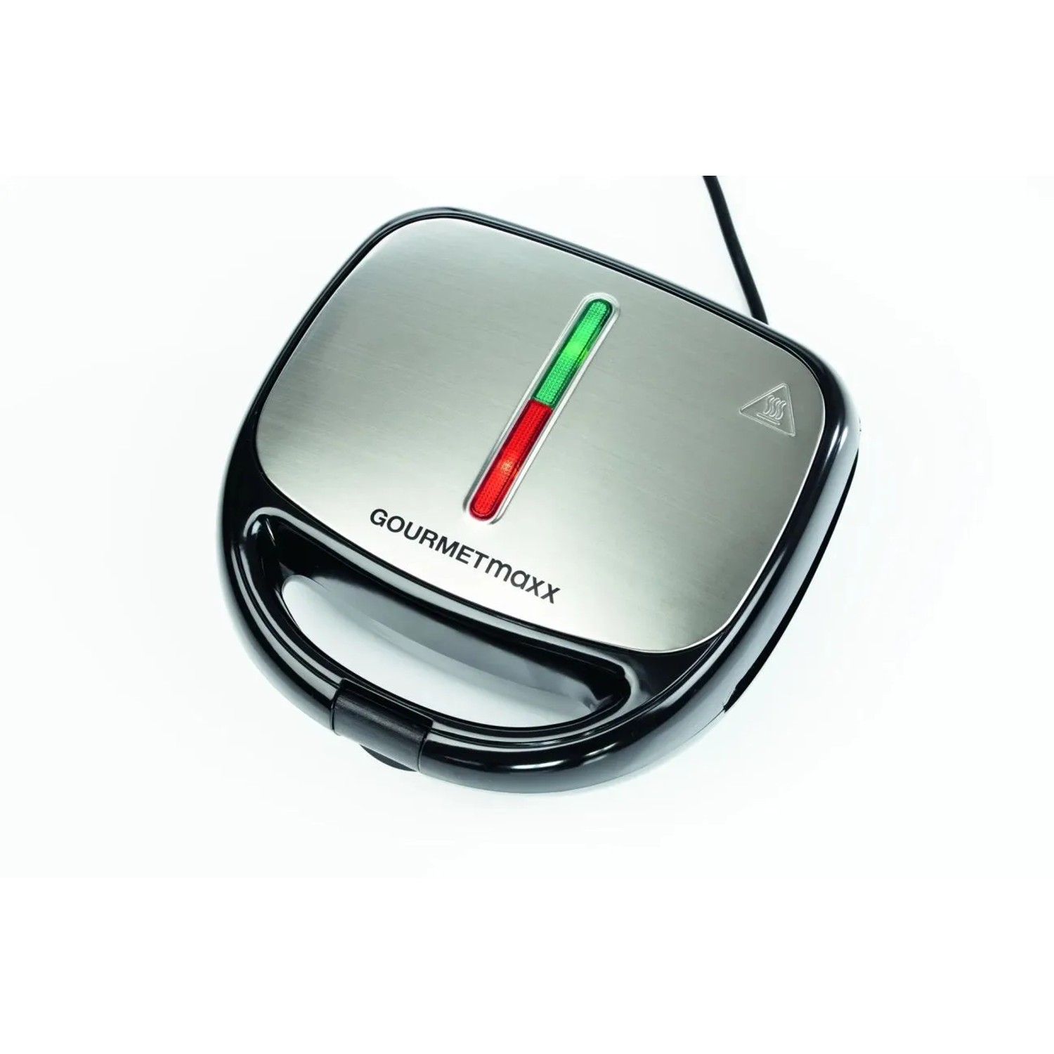 Westfalia Tischgrill Vario 3-in-1, 800 W, schwarz, mit Waffel-, Grill- und Sandwichplatten.