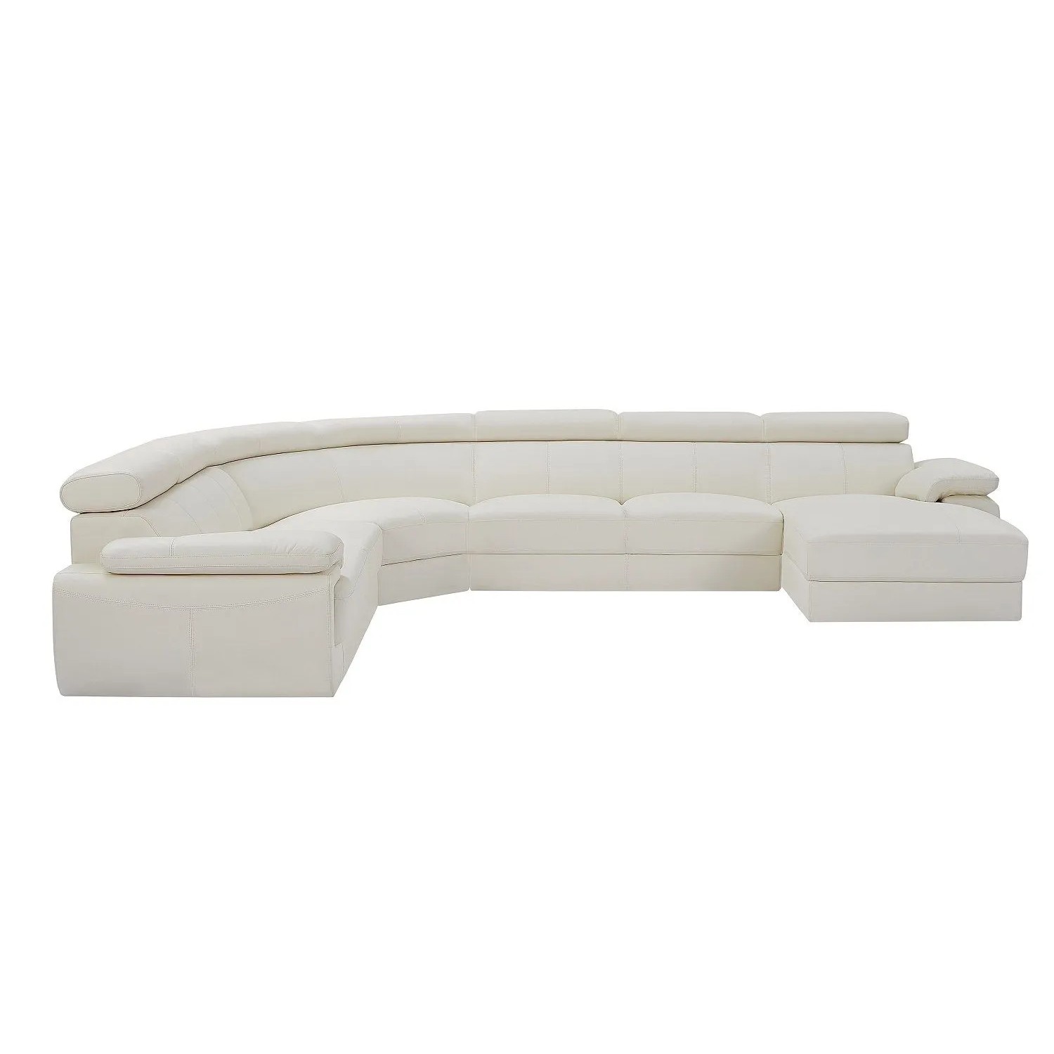Vente-unique Sofa Ohne Schlafmöglichkeit Elevanto Weiß 355 cm