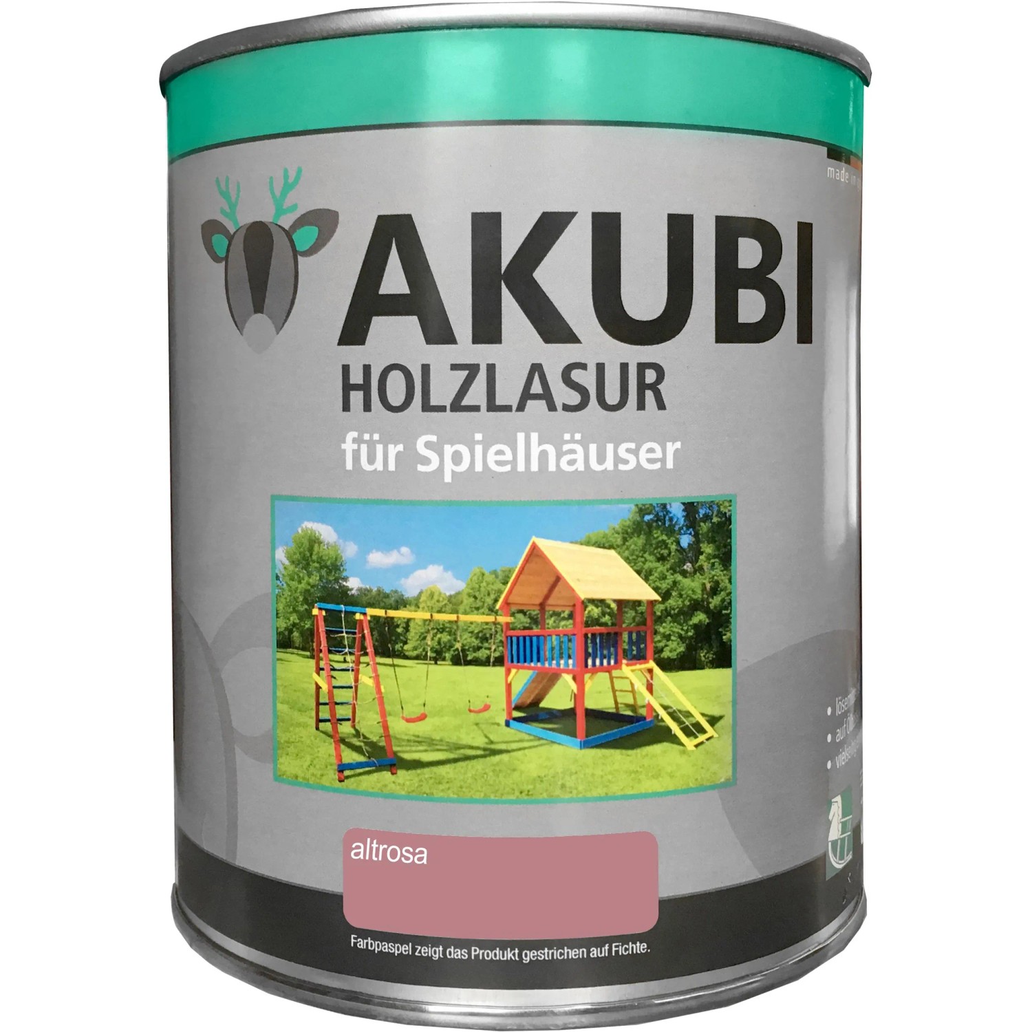 Karibu Holzlasur für Spielhäuser Altrosa 750 ml