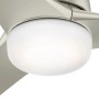 HUNTER Deckenventilator Harmony Nickel mit Opalglas Leuchte und Fernbedienung.