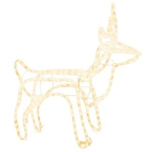 vidaXL LED-Silhouette Rentier Warmweiß 60x30x60 cm 343299