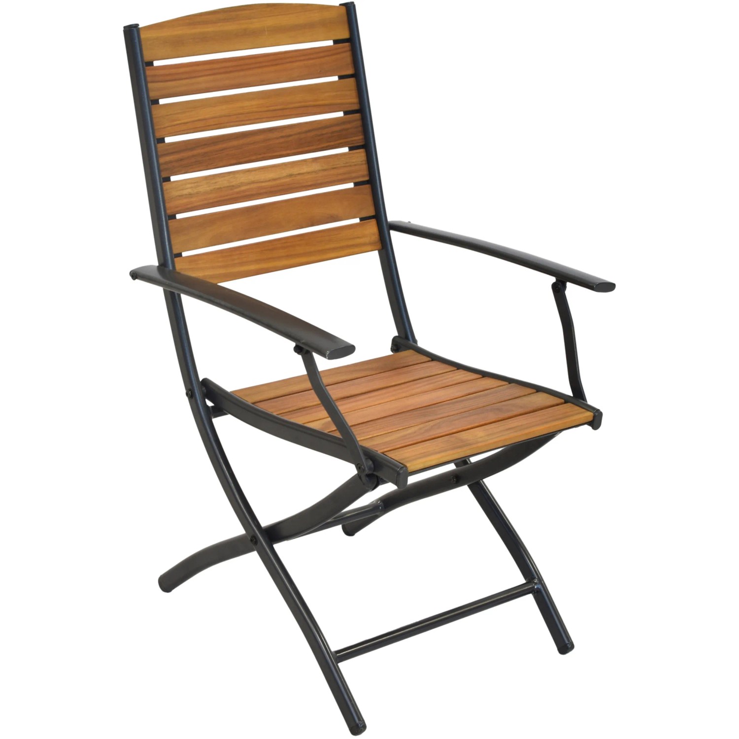 Merxx Klappsessel Santorin aus Akazienholz und Aluminium für Lounge-Gartenmöbel.
