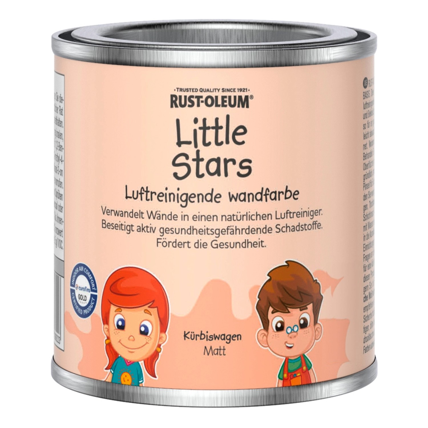 Rust-Oleum Little Stars Luftreinigende Wandfarbe Kürbiswagen 125 ml