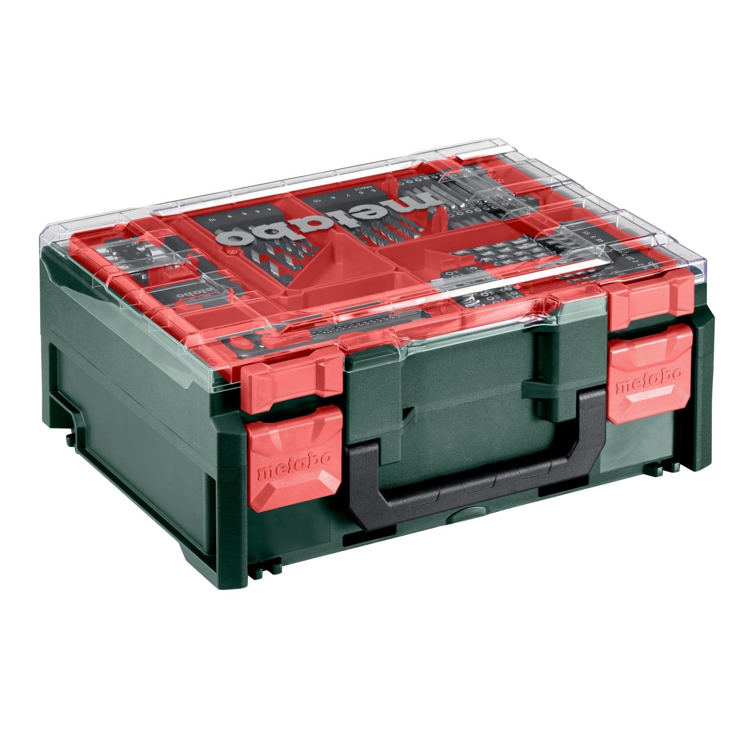 Metabo Akku-Schlagbohrschrauber SB 18 Set mit 78-teiligem Zubehör im Koffer.