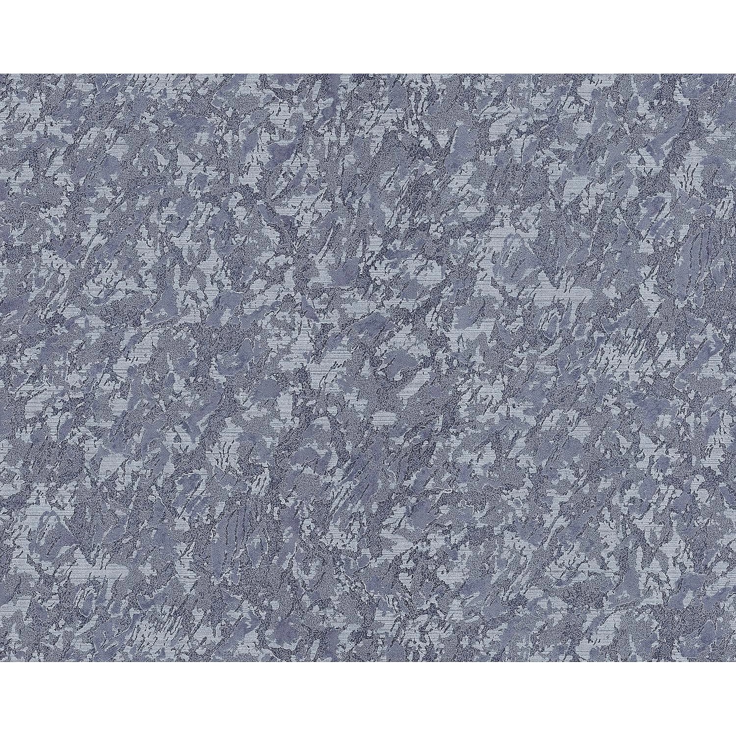 EDEM 9076-27 Uni Tapete Spachteloptik Metallic Effekt Grau Tauben-Blau 1,06 günstig online kaufen