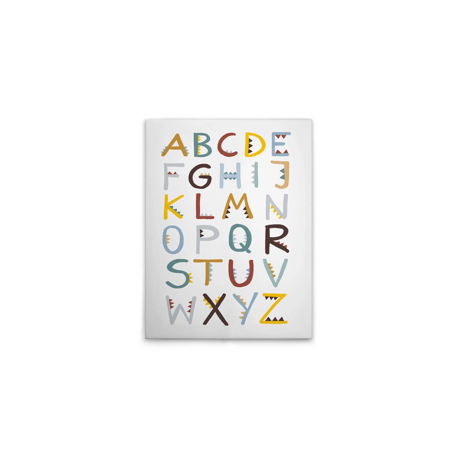 Tadessi Leinwandbild - M1-No.50625 - Buchstaben Alphabet - 30 x 40 cm - Hochformat