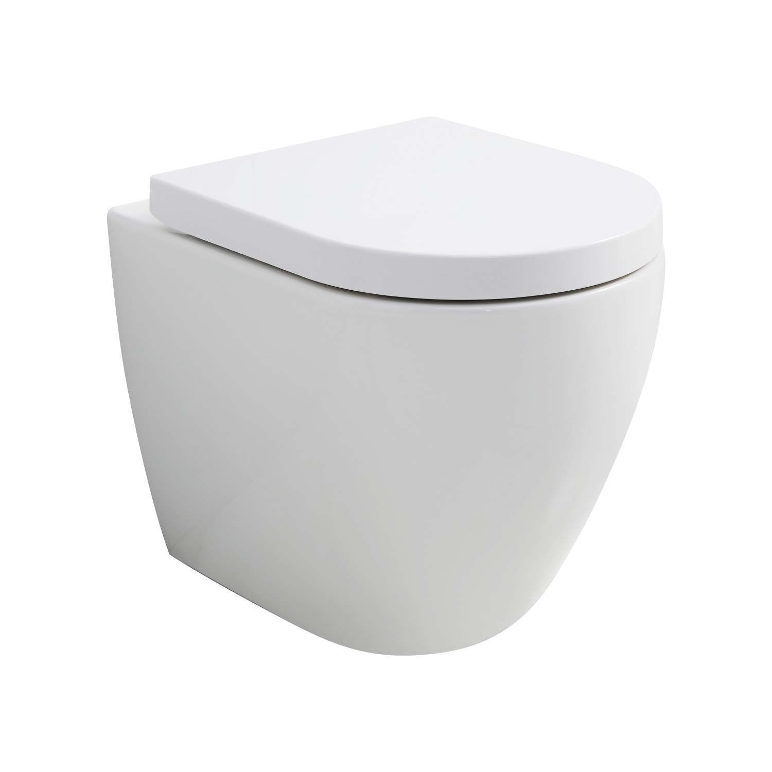 inkl. Top-Fix WC-Sitz absenkbar bei Stand-WC-Set spülrandlos Verosan+ Rivo kaufen OBI