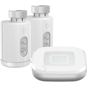 Homematic IP Starter Set Heizen pure: 2 Heizkörperthermostate und 1 Access Point für Smart Home Sicherheit.