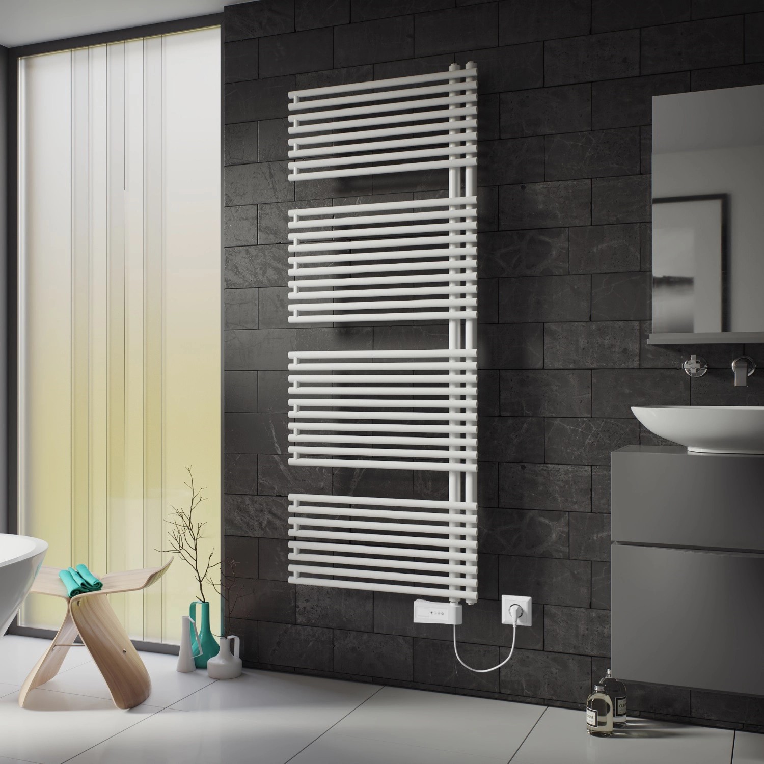 Ximax Badheizkörper Helene Weiß 1789 x 600 mm inkl. 900 Watt Heizstab Typ 6 günstig online kaufen