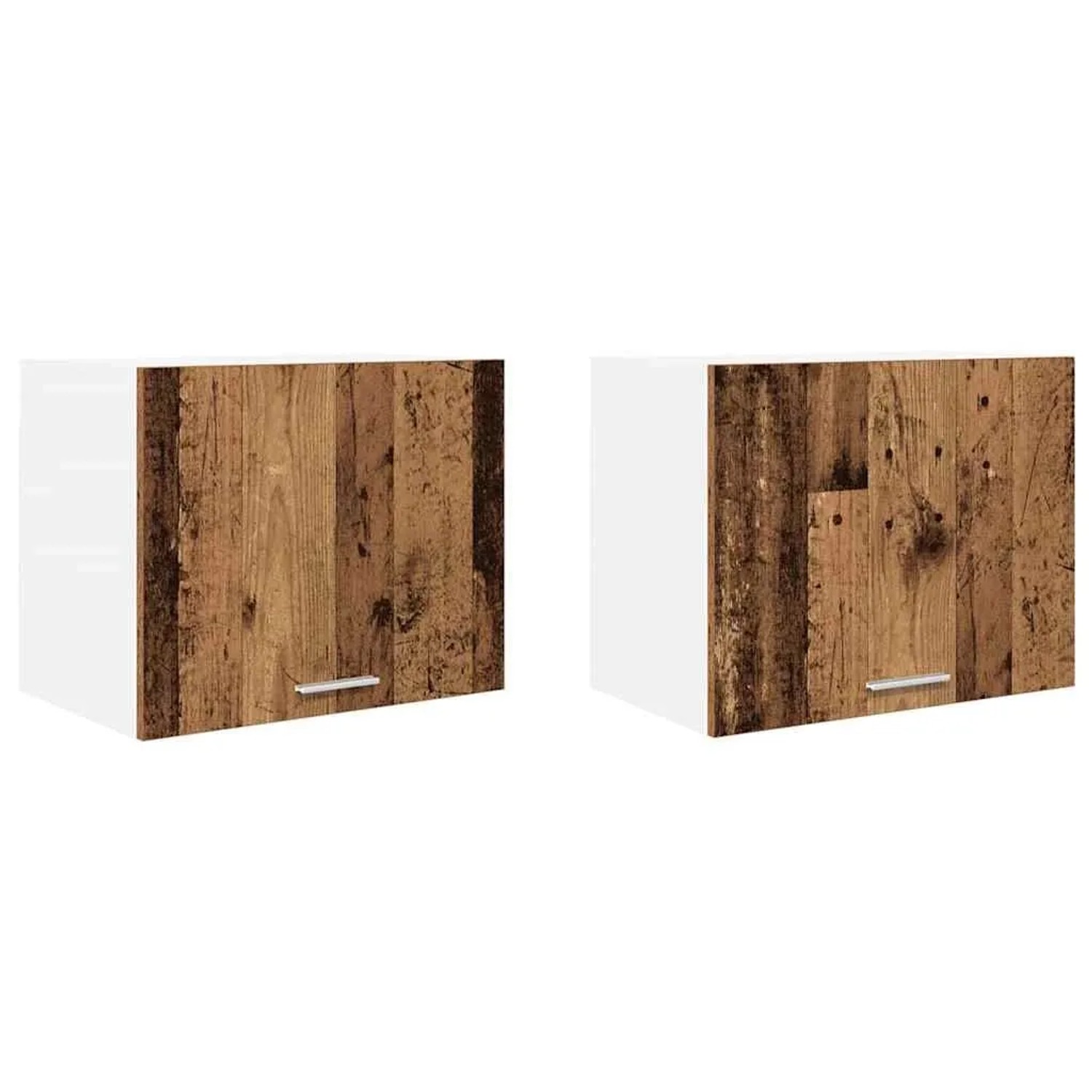 vidaXL Hängeschrank mit Tür 2 Stk Altes Holz und Weiß 50 x 31 x 40 cm 88415 günstig online kaufen