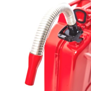 Flexibler Ausgießer für roten Metall Kraftstoffkanister (5/10/20 Liter).