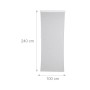 Relaxdays Duschrollo Kunststoff Aluminium Weiß Gemustert Wasserabweisend Schnelltrocknend 100 cm x 240 cm_4