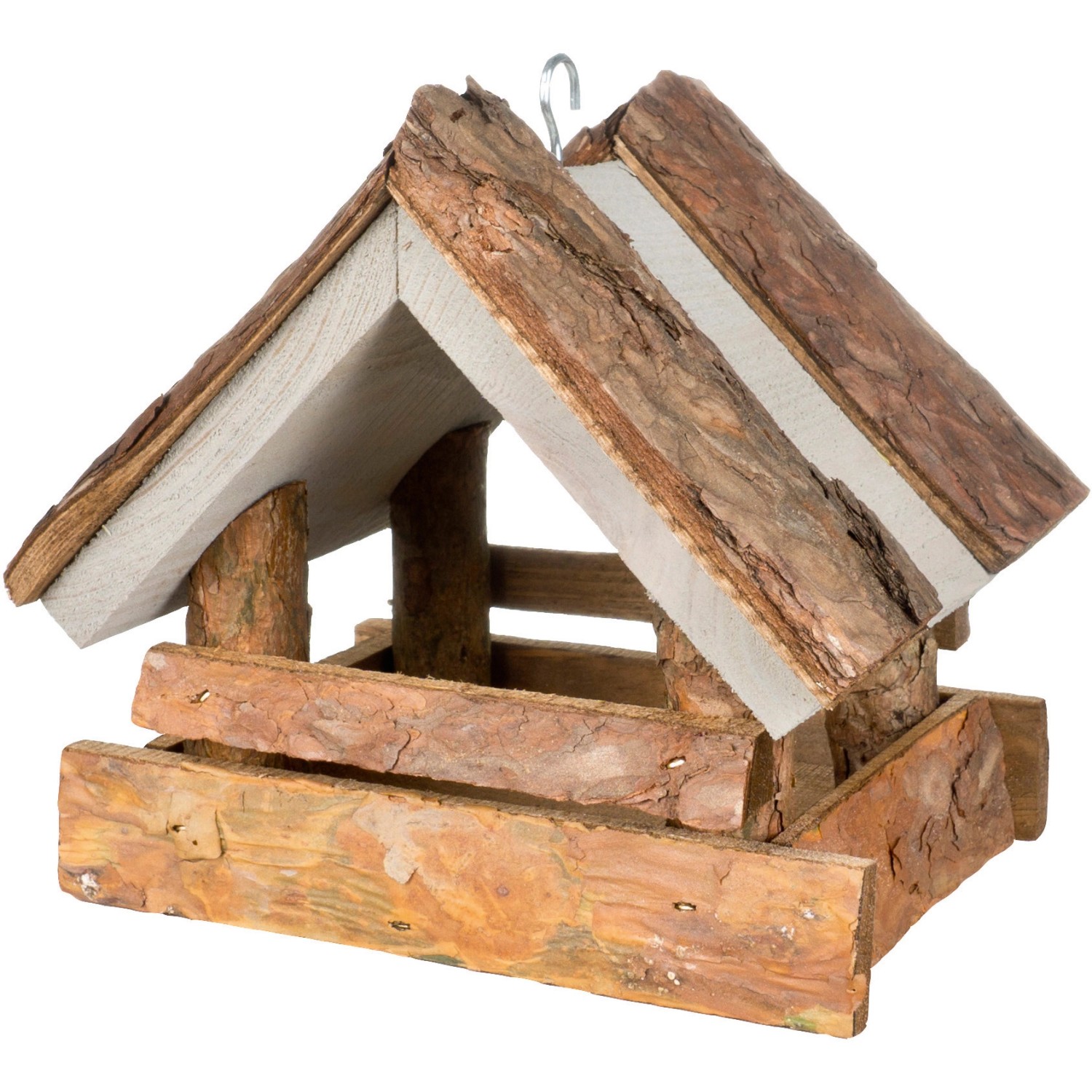 Vogelhaus mit Rindendach Grau kaufen bei OBI