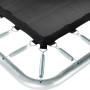 Detailaufnahme des EXIT Silhouette Trampolins (244x366cm) mit Federn und Rahmen.
