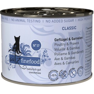 Catz Finefood No.17 Katzenfutter mit Geflügel und Garnele, 200g Dose.