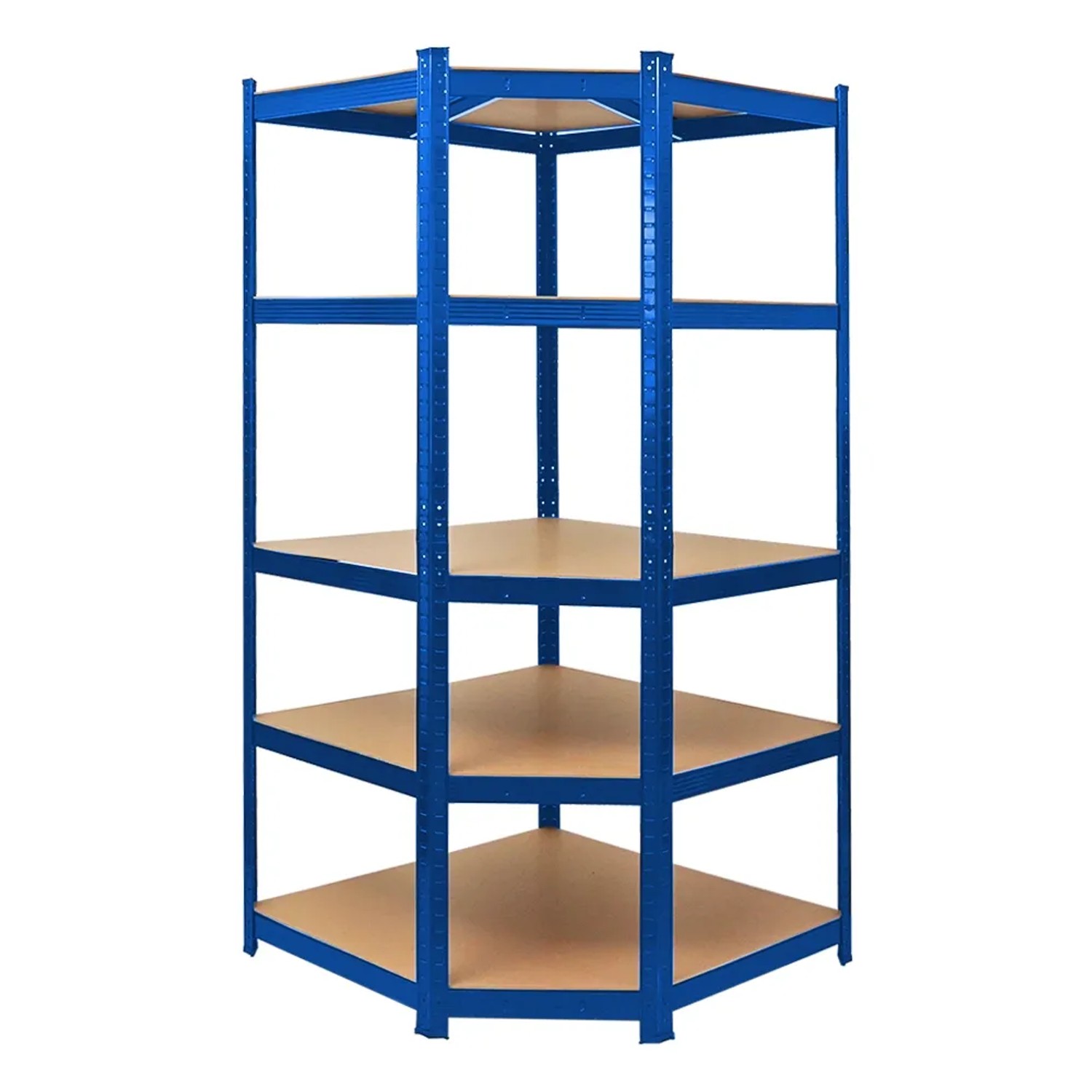 PROREGAL Mega Deal 1 x Eckregal & 2x Schwerlastregal Taurus HxBxT 180 x 210 x 60 cm Fachlast 175 kg Blau Kellerregal Steckregal Garagenregal_2