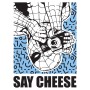 Komar Wandbild: Spider-Man "Say Cheese" mit Kamera, blau-weiß, 40x50 cm. Marvel Deko für Kinderzimmer.