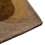 Detailansicht Lola&Moi Teppich Mountain Trail Gold, 80x150 cm, mit braun-goldenem Muster.