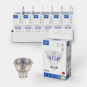 LED's light GU4 LED Lampe, 4,5W, dimmbar, in Verpackung und einzeln.
