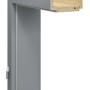 Türrahmen GLN747 in Staubgrau, 61x198,5x10 cm, Linksanschlag für Zimmertüren.