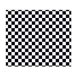 Banjado Herdabdeckplatte Glas mit Karo Schwarz Motiv, 60x52cm. Auch als Schneidebrett nutzbar.