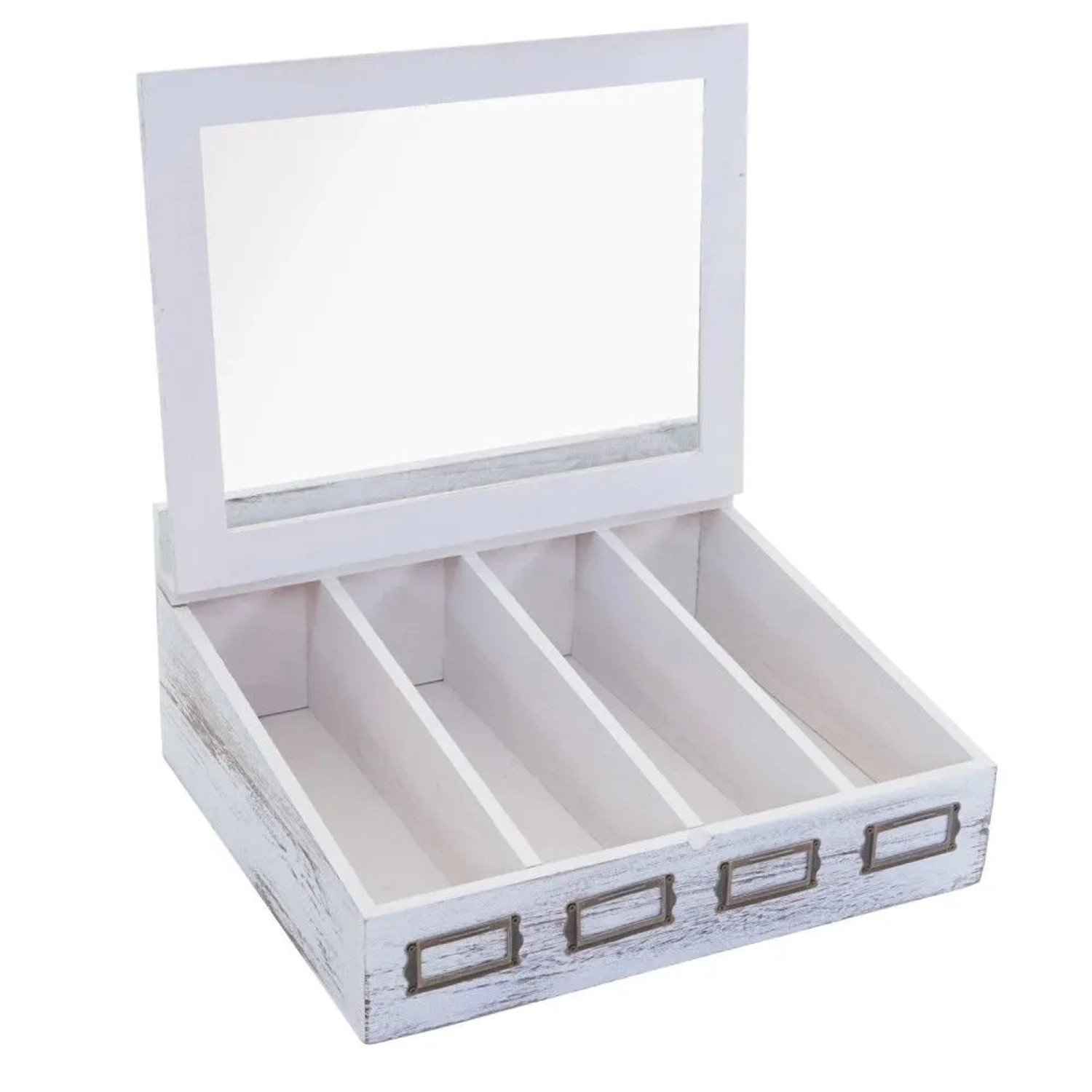 MCW Aufbewahrungsbox C25 Weiß Shabby