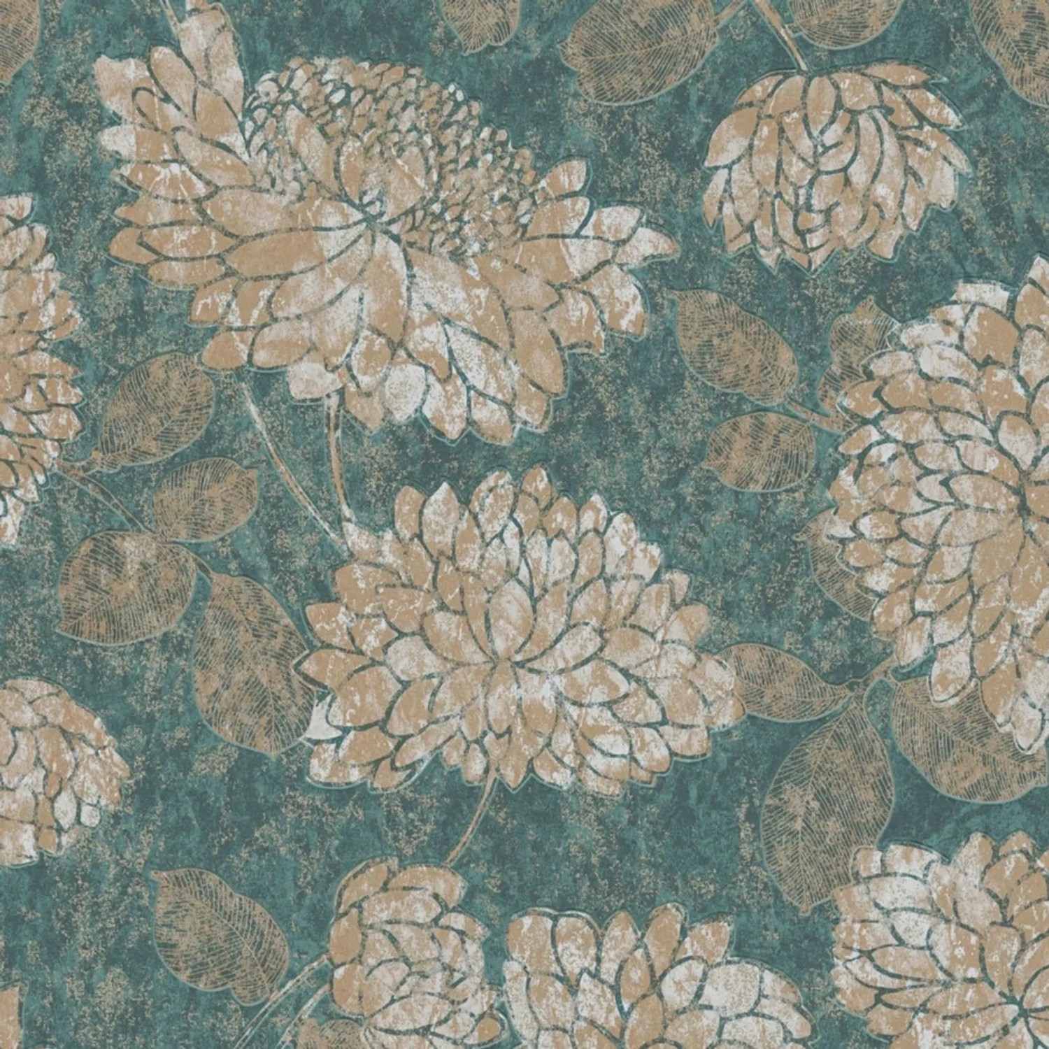Tadessi Tapete Floral M1-No.4183 Vliestapete in Grün