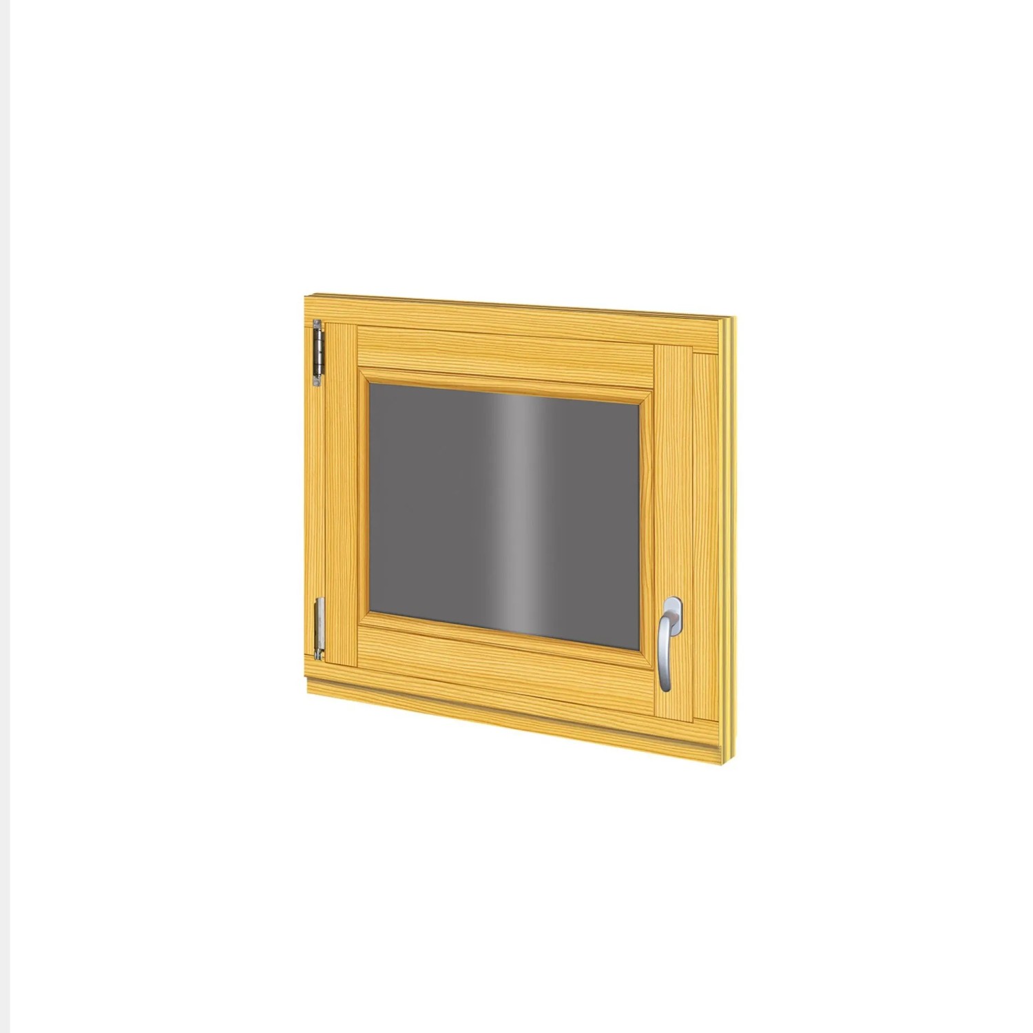 Roro Holzfenster Fichte 68 cm x 58 cm DIN L günstig online kaufen