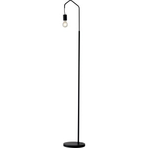 Schwarze Luce Design Stehleuchte Habitat, 27 cm Durchmesser, minimalistisches Design.