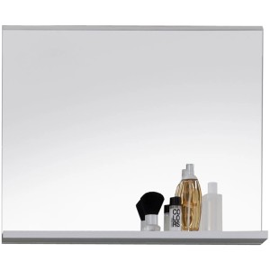 Trendteam Spiegel Mezzo, 60 cm breit, mit Ablage, weiß. Badspiegel für Badezimmer.