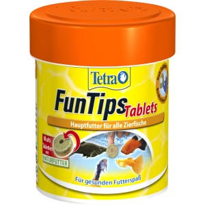 Tetra FunTips Tabletten, 75 Stück, Tablettenfutter für Zierfische im Aquarium.