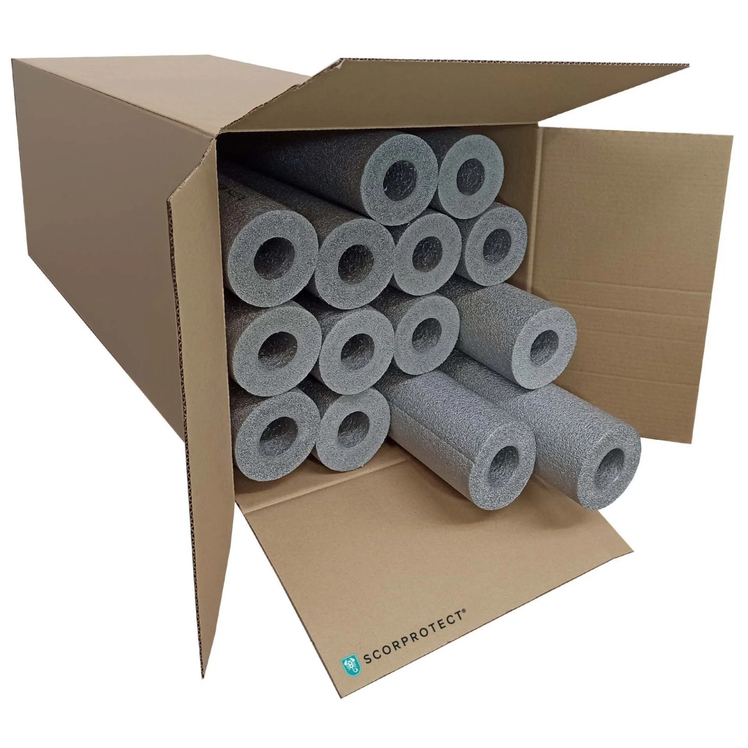 Scorprotect Karton Graue PE Rohrisolierung Angeschlitzt 42 X 30 X 1 Meter günstig online kaufen