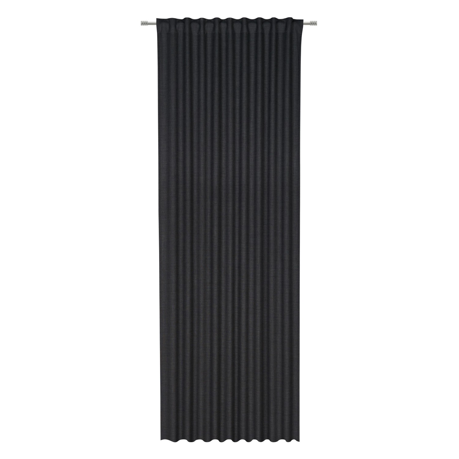 Premium Living Fertigvorhang Leo Schwarz ca. 135x255cm