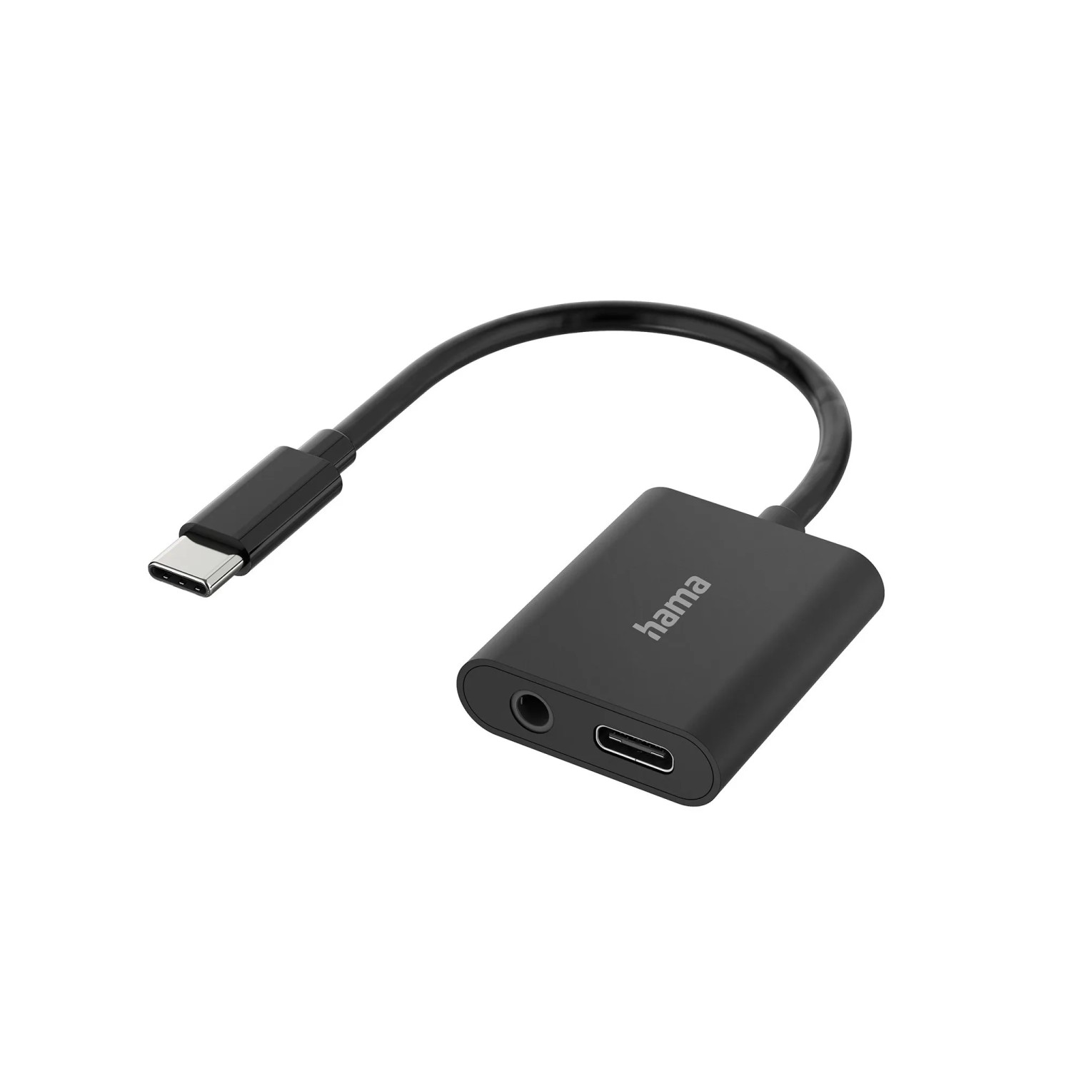 Hama Audio-Adapter 2in1 Audio + Laden USB-C-Stecker 3,5 mm Klinke/USB-C-Buchse