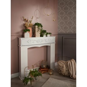 Dekorative goldfarbene Laterne Modern Antique, 17 cm, transparentes Glas, für stimmungsvolle Beleuchtung.