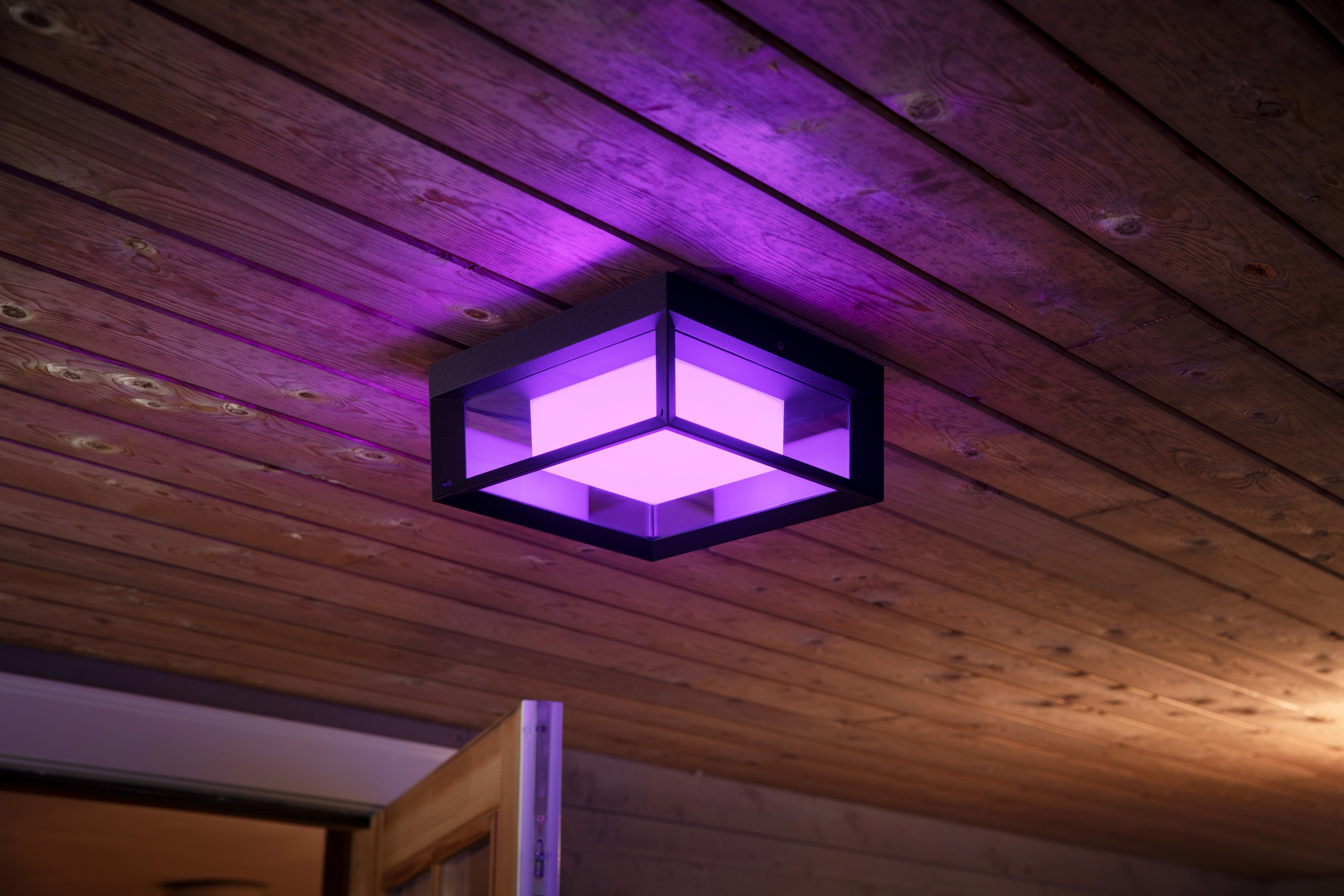 Philips Hue quadratisch & Econic Color LED-Wandleuchte Ambiance White