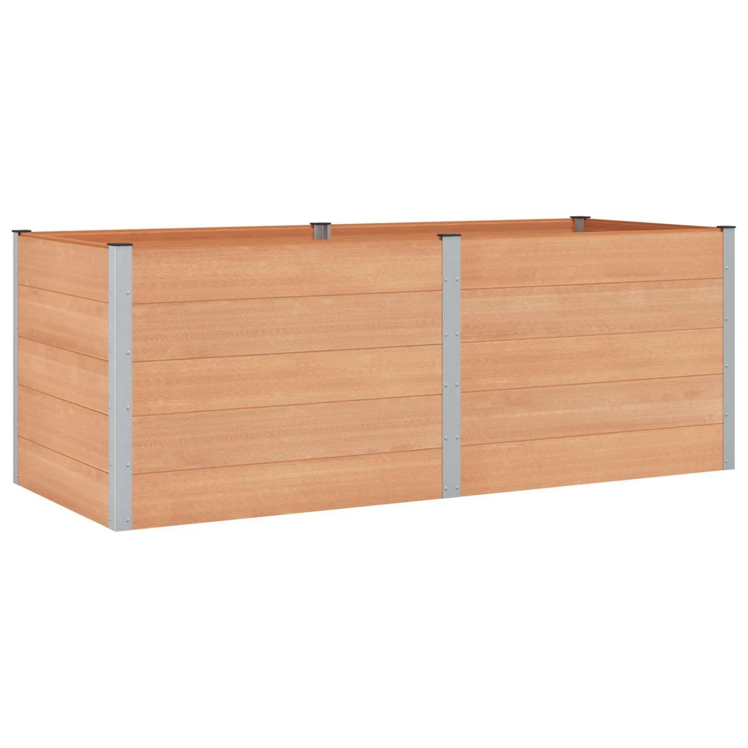 vidaXL Hochbeet Braun 250 x 100 x 91 cm 42039011