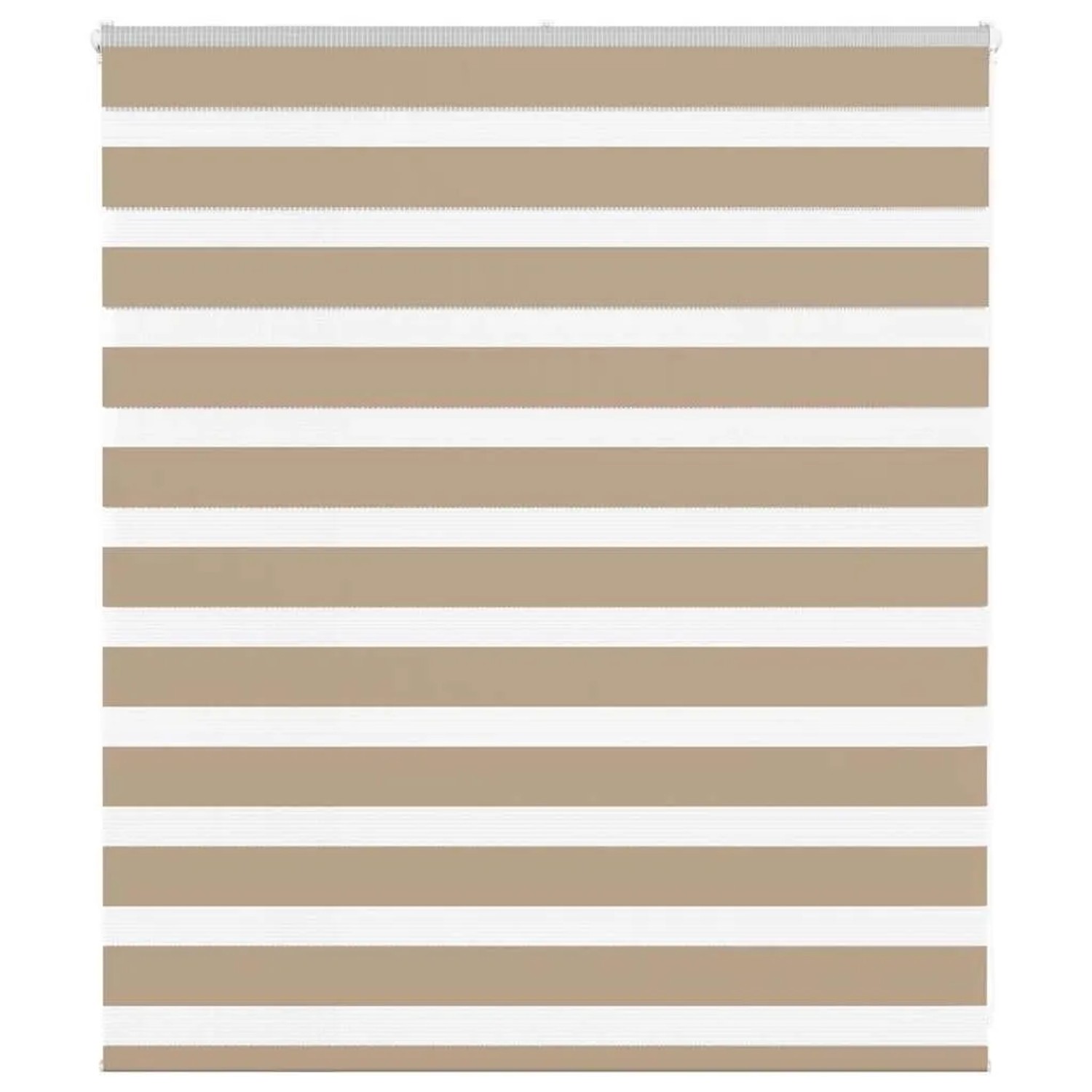 vidaXL Doppelrollo Sandbraun 125x100 cm Stoffbreite 120,9 cm Polyester 4014 günstig online kaufen