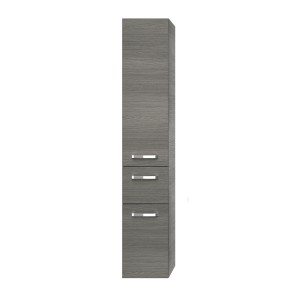 Pelipal Bad-Hochschrank Serie 4010, Graphit, 30 cm breit. Badezimmerschrank mit Schublade und Stauraum.