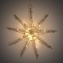 Goldener LED Deko Weihnachtsstern (30 cm) mit warmweißen Lichtern für festliche Stimmung.