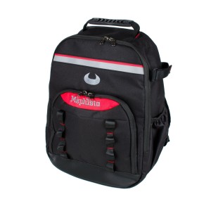 Mephisto Werkzeugrucksack Fire aus robustem 600D Polyester mit gepolsterten Trägern und separater Einlage.