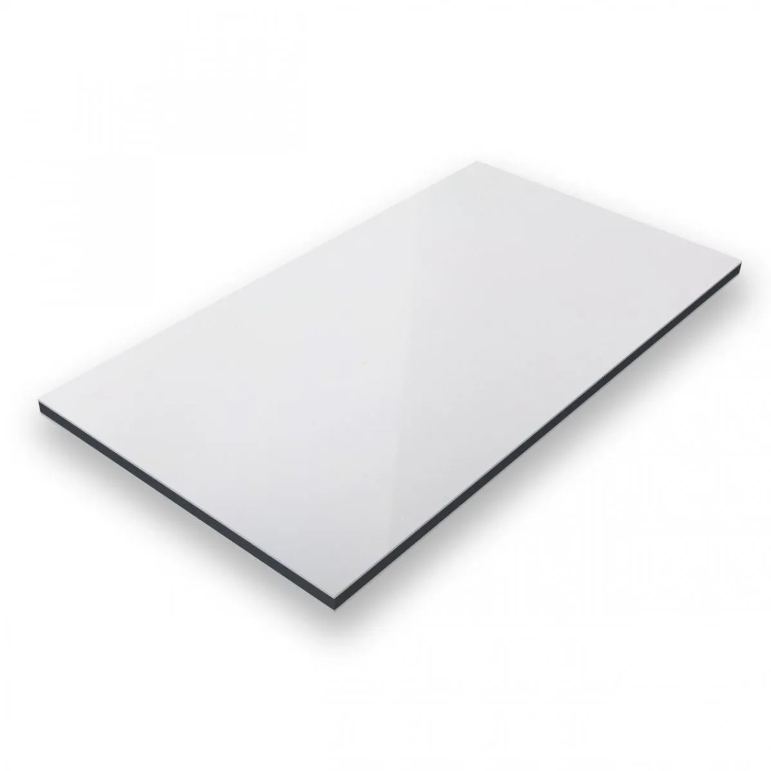 Aluverbund24 75x300cm Aluverbundplatte Aluminiumverbund Spiegel-Silber 3 mm/0,3 mm